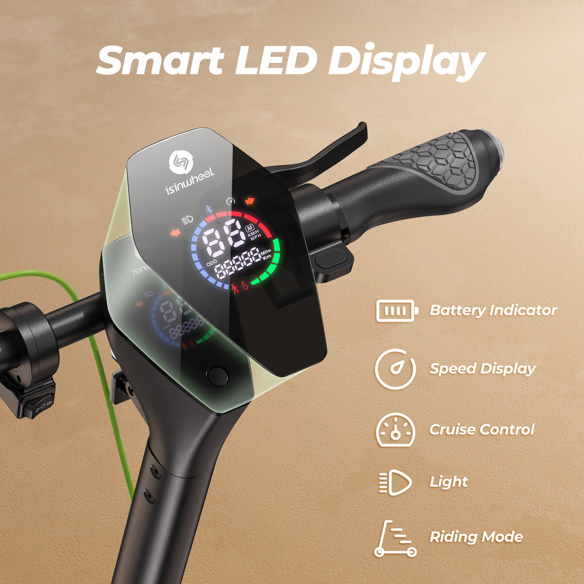 isinwheel S10Plus 750W Electric Scooter – photo 3