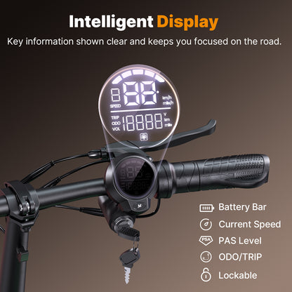 isinwheel Hyper X 700W Electric Scooter with Seat & Basket – photo 6