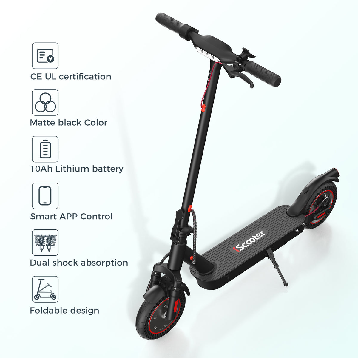 iScooter Outstanding i9Max Electric Scooter for Adults, 500W, 20Miles – photo 8