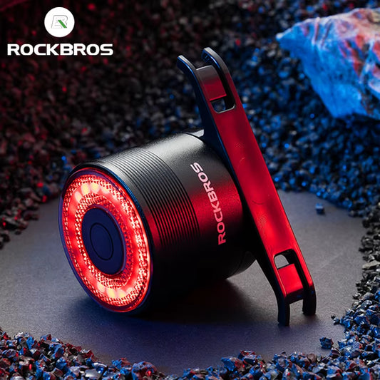 Smart Brake Bicycle Tail Light MTB Road Seatpost Saddle Bike Rear Light Waterproof USB Charging Cycling Taillight