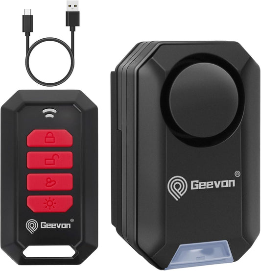 Geevon 135dB wireless bike alarm with remote