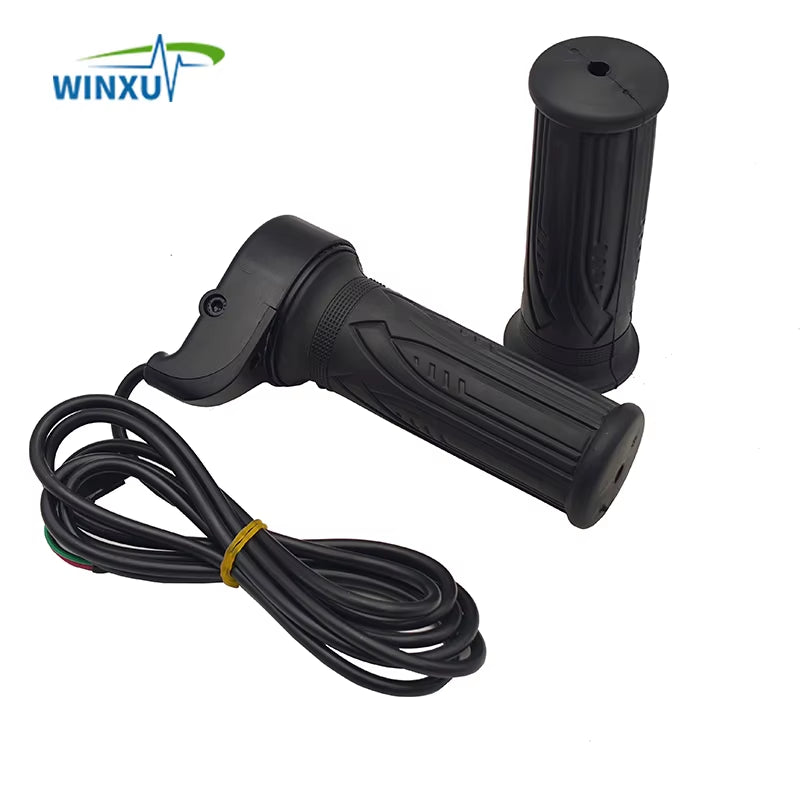 Electric Bicycle Twist Throttle Hall Sensor Turn Handle Accelerator 1.5M for Electric Scooter Ebike E-Bike Motorcycle Tricycle
