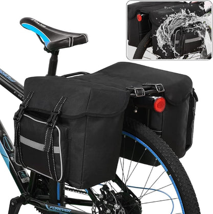 Bicycle Pannier Bag Waterproof Bike Rear Rack Bag Portable Bike Seat Carrier Bag Road Bike Storage Bag