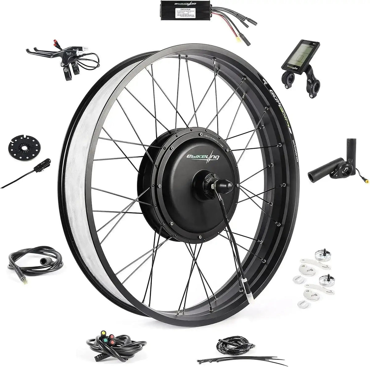 Ebike Conversion Kit 48V 1500W / 1200W – 26" Fat Tire Front/Rear Electric Bike Motor KitEvolveRide