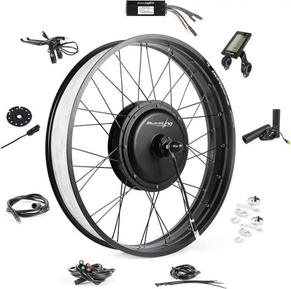 Ebike Conversion Kit 48V 1500W / 1200W – 26" Fat Tire Front/Rear Electric Bike Motor KitEvolveRide