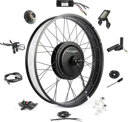 Ebike Conversion Kit 48V 1500W / 1200W – 26" Fat Tire Front/Rear Electric Bike Motor KitEvolveRide