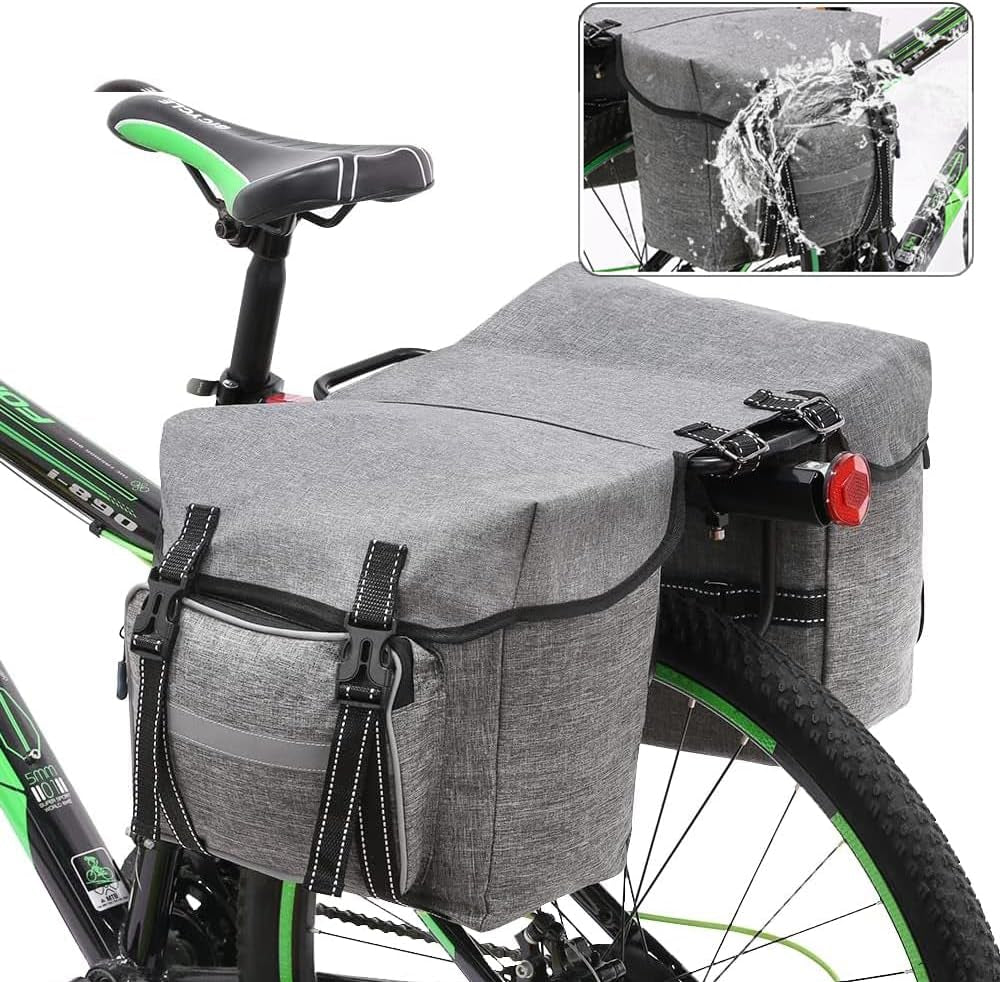 Bicycle Pannier Bag Waterproof Bike Rear Rack Bag Portable Bike Seat Carrier Bag Road Bike Storage Bag