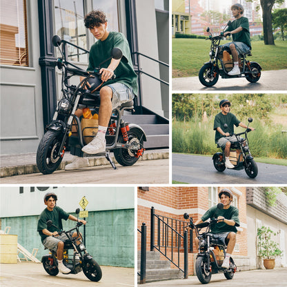 iScooter DX5 electric scooter with seat photo 7
