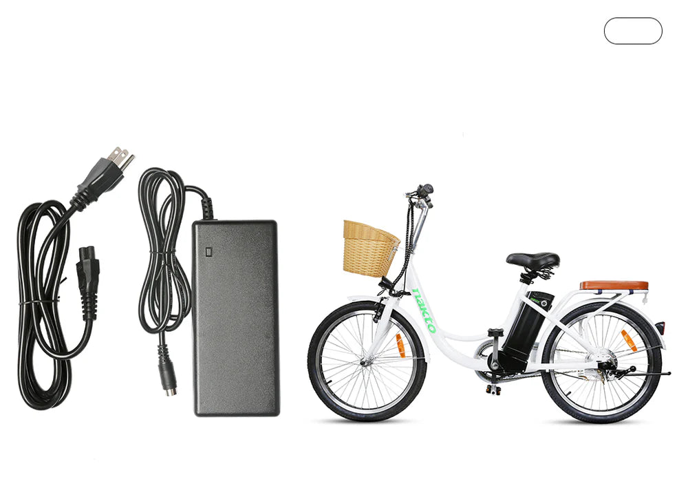 NAKTO Electric Bike Charger – Compatible with Camel, Elegance, Cruiser, Classic, Fashion, Mini Cruiser, Pony, City Stroller