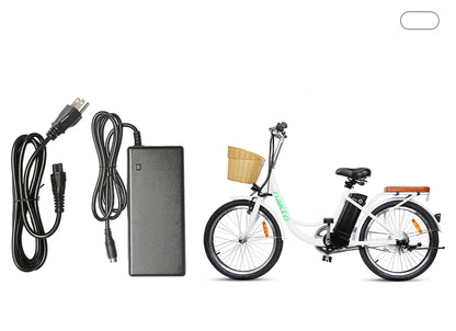 NAKTO Electric Bike Charger – Compatible with Camel, Elegance, Cruiser, Classic, Fashion, Mini Cruiser, Pony, City Stroller