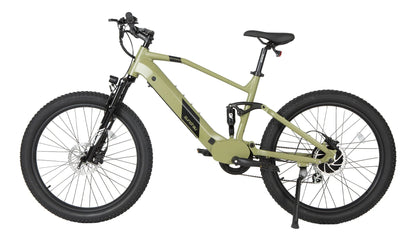 EUNORAU Defender Electric Mountain Bike – 750W Full Suspension Fat Tire eBikeEvolveRide
