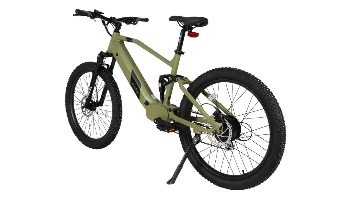 EUNORAU Defender Electric Mountain Bike – 750W Full Suspension Fat Tire eBikeEvolveRide