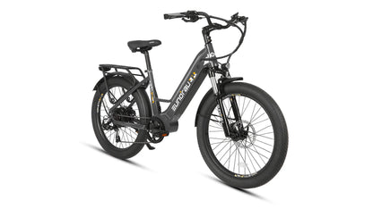 EUNORAU META 24-ST 2.0 Electric Bike – 500W Step-Thru City Commuter eBikeEvolveRide
