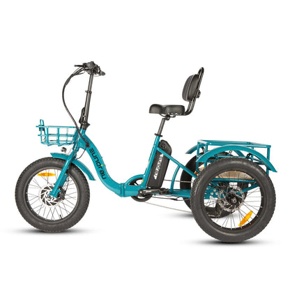 EUNORAU NEW-TRIKE 2.0 Electric Trike – 750W Fat Tire Cargo eTrikeEvolveRide