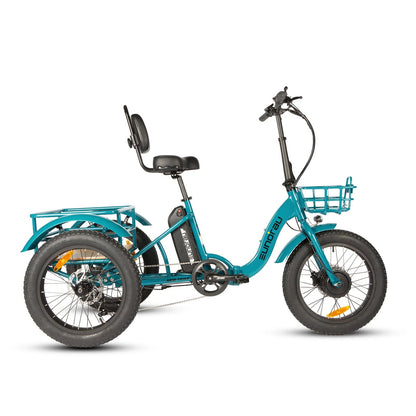 EUNORAU NEW-TRIKE 2.0 Electric Trike – 750W Fat Tire Cargo eTrikeEvolveRide