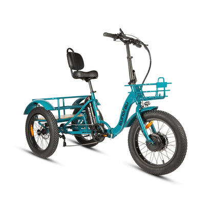 EUNORAU NEW-TRIKE 2.0 Electric Trike – 750W Fat Tire Cargo eTrikeEvolveRide