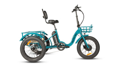 EUNORAU NEW-TRIKE 2.0 Electric Trike – 750W Fat Tire Cargo eTrikeEvolveRide
