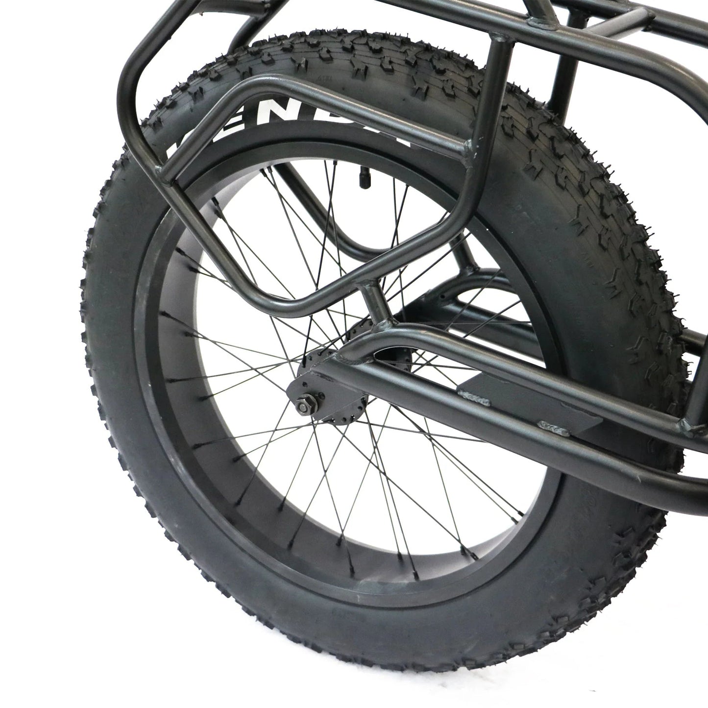 EUNORAU Single Wheel Cargo Trailer – Heavy-Duty Fat Tire Bike TrailerEvolveRide