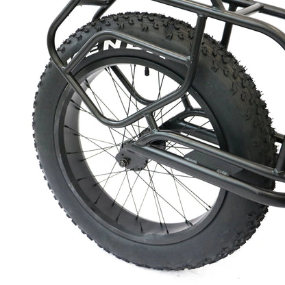 EUNORAU Single Wheel Cargo Trailer – Heavy-Duty Fat Tire Bike TrailerEvolveRide