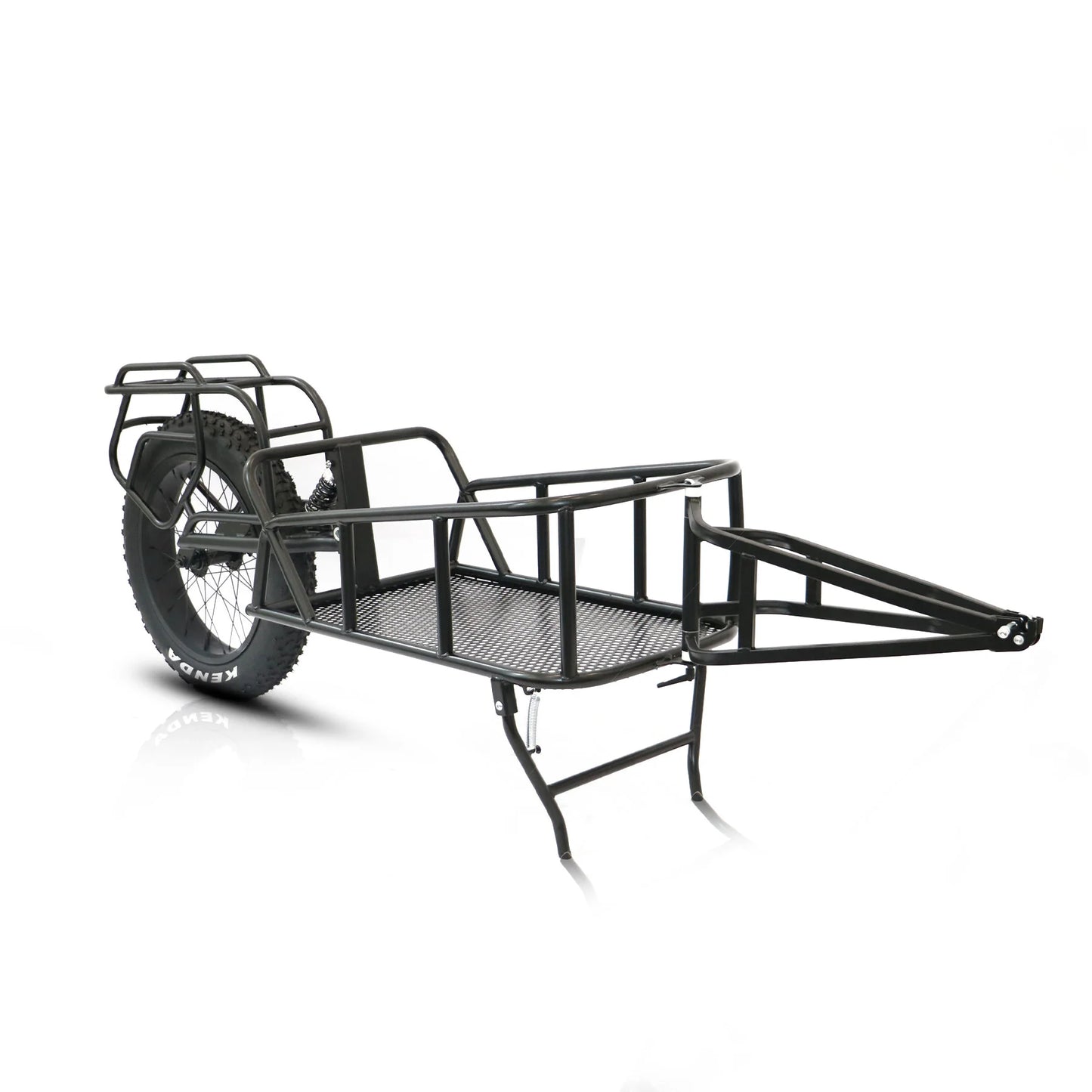 EUNORAU Single Wheel Cargo Trailer – Heavy-Duty Fat Tire Bike Trailer