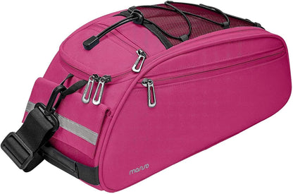 Bike Rack Bag, Waterproof Bicycle Trunk Pannier Rear Seat Pouch Cycling Bike Carrier Backseat Storage Luggage Saddle Shoulder Bag