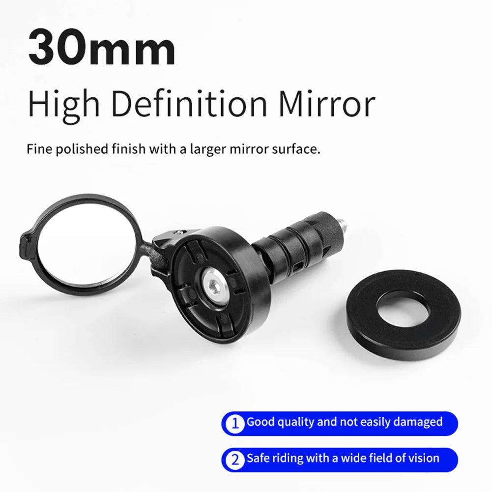 Bicycle Rearview Mirror Adjustable Rotate Bike Handlebar Plug Rear View Mirror Universal for MTB Road Bike Accessories