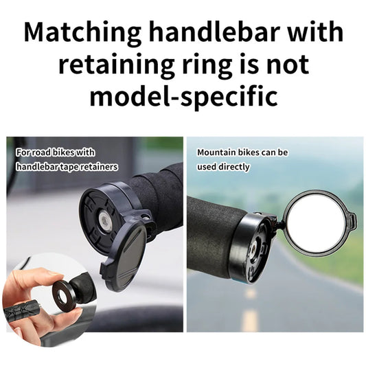 Bicycle Rearview Mirror Adjustable Rotate Bike Handlebar Plug Rear View Mirror Universal for MTB Road Bike Accessories