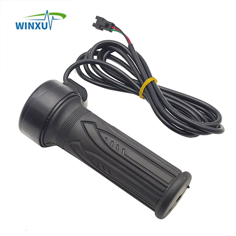Electric Bicycle Twist Throttle Hall Sensor Turn Handle Accelerator 1.5M for Electric Scooter Ebike E-Bike Motorcycle Tricycle