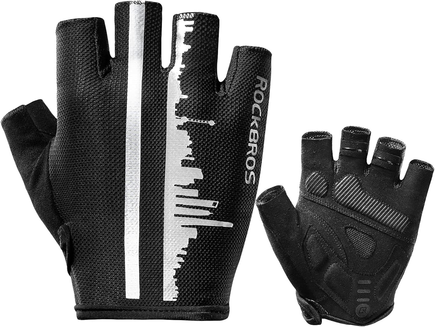 Bike Gloves for Men Half Finger Biking Glove Cycling Gloves MTB Mountain Road Bicycle Gloves Shock-Absorbing SBR Pad Anti-Slip Breathable Summer Unisex Women