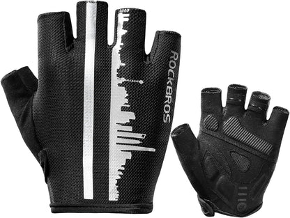 Bike Gloves for Men Half Finger Biking Glove Cycling Gloves MTB Mountain Road Bicycle Gloves Shock-Absorbing SBR Pad Anti-Slip Breathable Summer Unisex Women