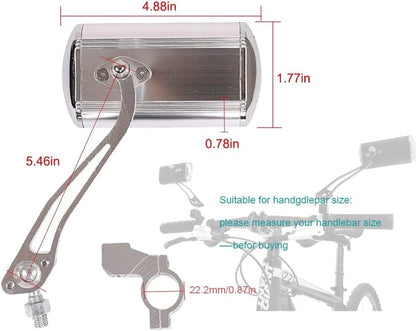 Bike Mirrors Handlebar Rearview Mirror, Bicycle Mirrors for Handlebars 2 Pack, B