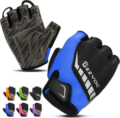 GEZVOC Half Finger Cycling Gloves – Shock-Absorbing Breathable MTB & Road Bike GlovesEvolveRide