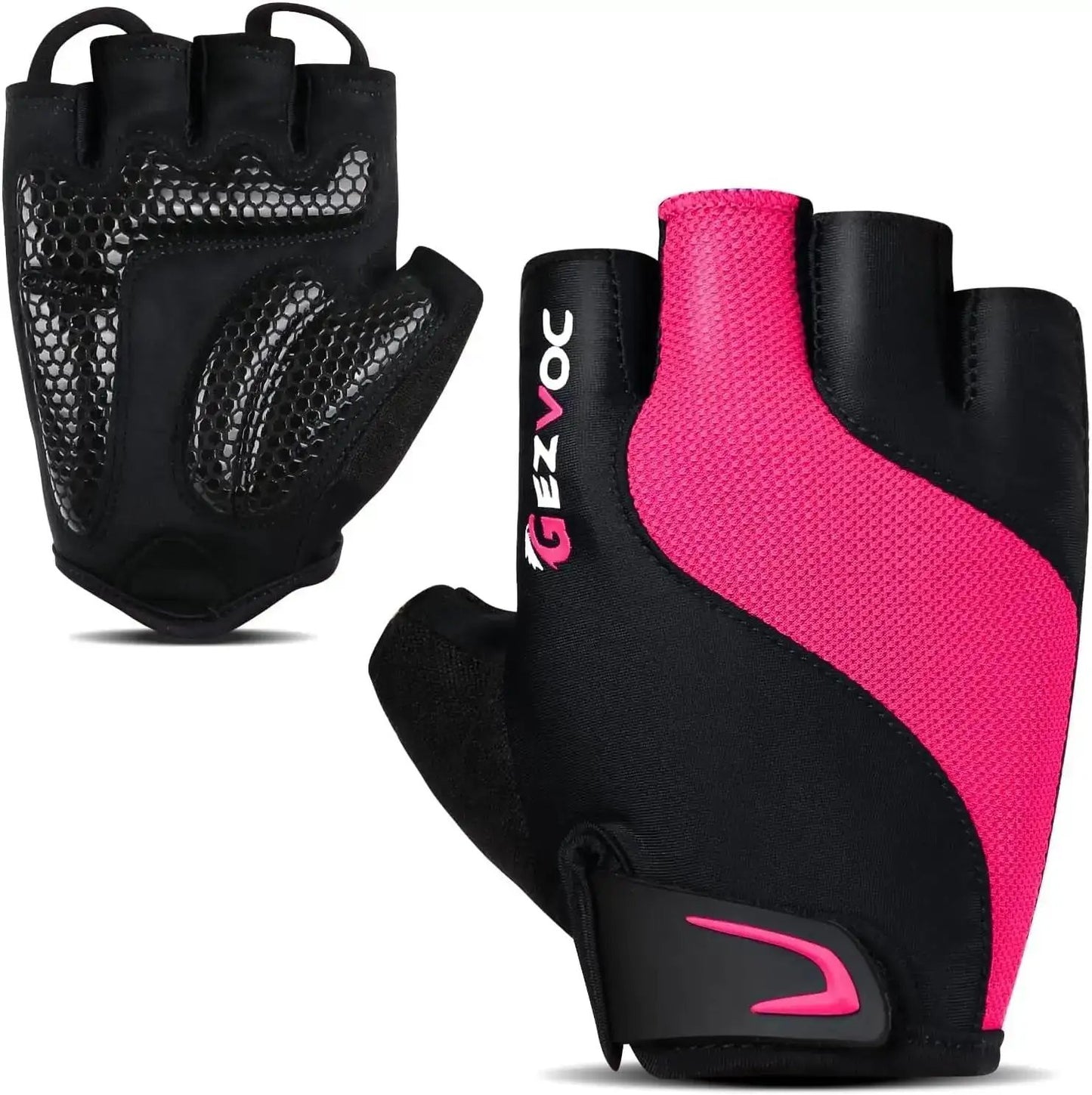 GEZVOC Half Finger Cycling Gloves – Shock-Absorbing Breathable MTB & Road Bike GlovesEvolveRide