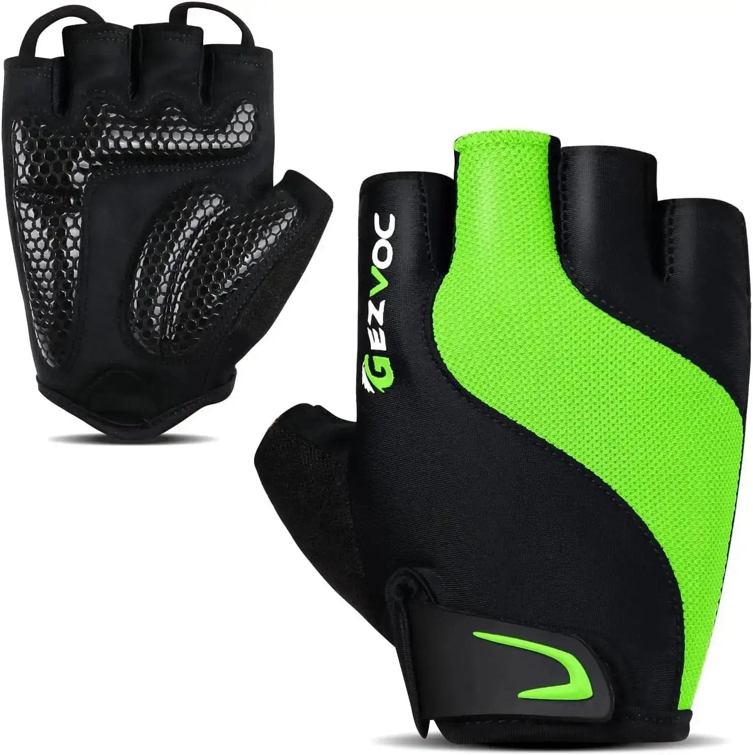 GEZVOC Half Finger Cycling Gloves – Shock-Absorbing Breathable MTB & Road Bike GlovesEvolveRide