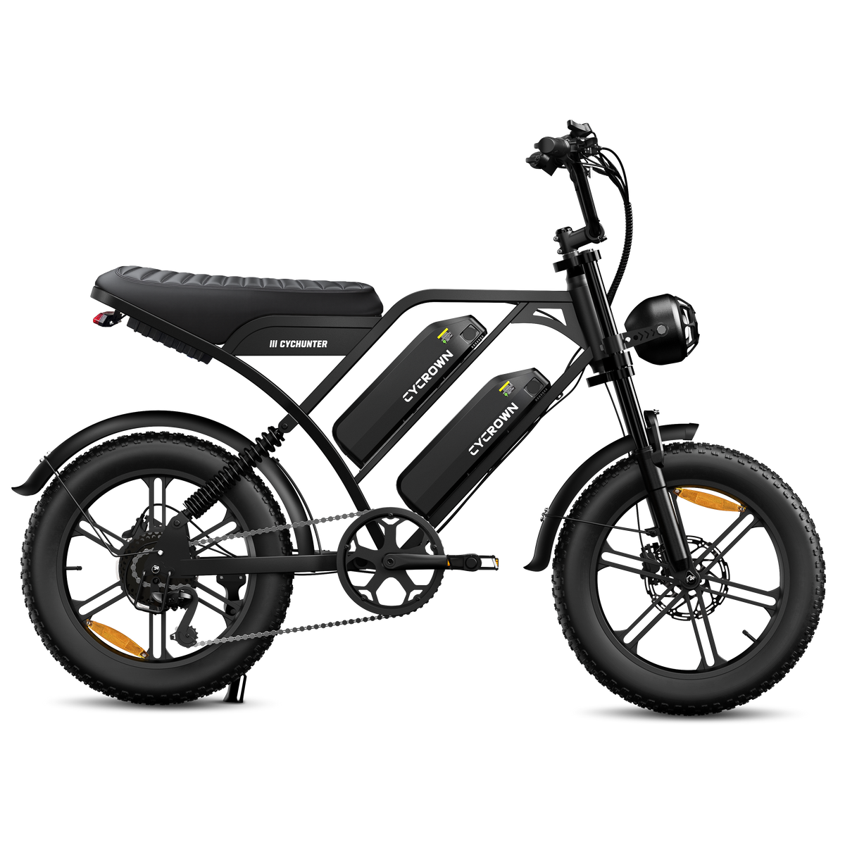 Cycrown CycHunter Pro black electric bike studio shot