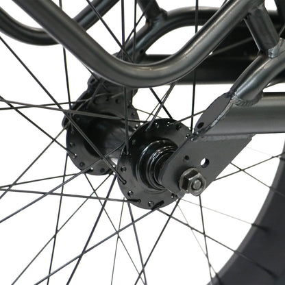 EUNORAU Single Wheel Cargo Trailer – Heavy-Duty Fat Tire Bike Trailer