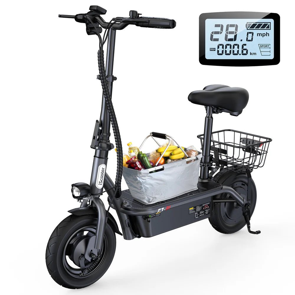 iScooter F3 1000W Motor Electric Scooter with SeatElectric ScooterEvolveRide