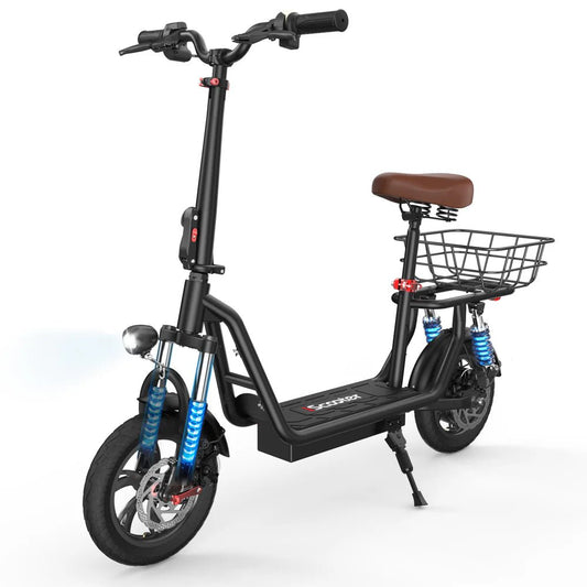 iScooter i12 500W Electric Scooter With Seat & Carry BasketElectric ScooterEvolveRide