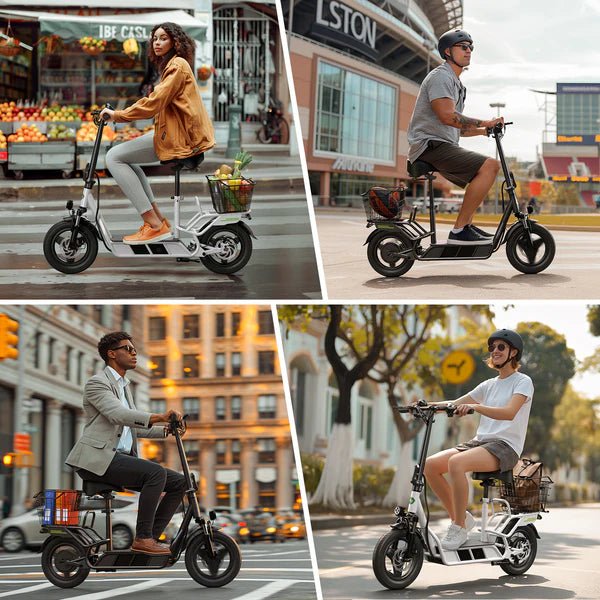 isinwheel Hyper X 700W Electric Scooter with Seat & BasketElectric ScooterEvolveRide
