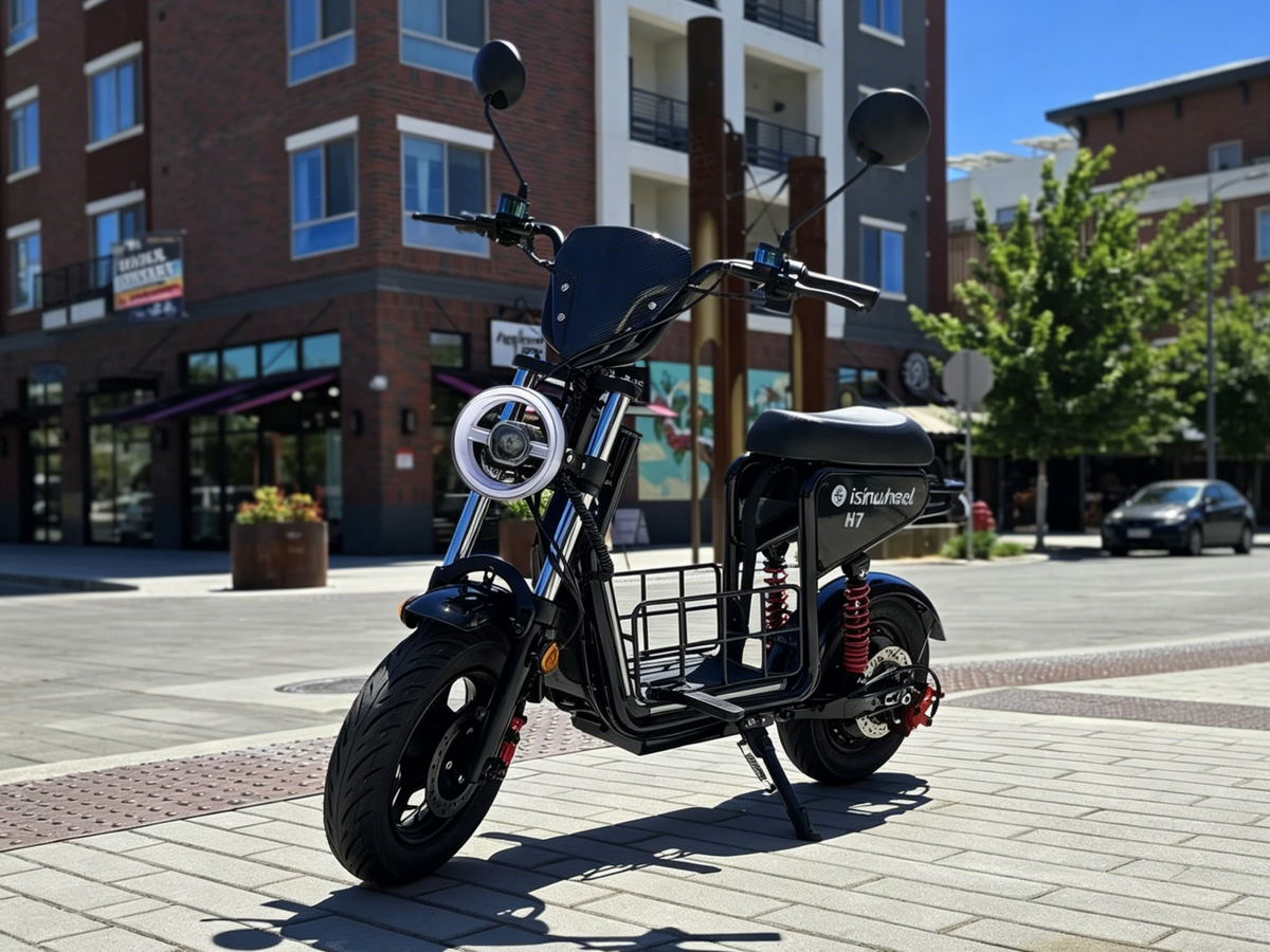 isinwheel H7 electric scooter handlebar and display