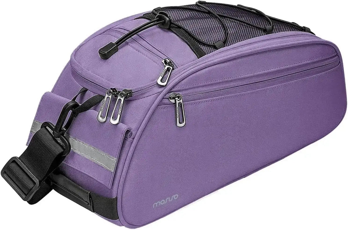 MOSISO Waterproof Bike Rack Bag – 12L Rear Seat Trunk Pannier with Shoulder StrapEvolveRide