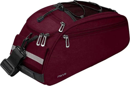 MOSISO Waterproof Bike Rack Bag – 12L Rear Seat Trunk Pannier with Shoulder StrapEvolveRide