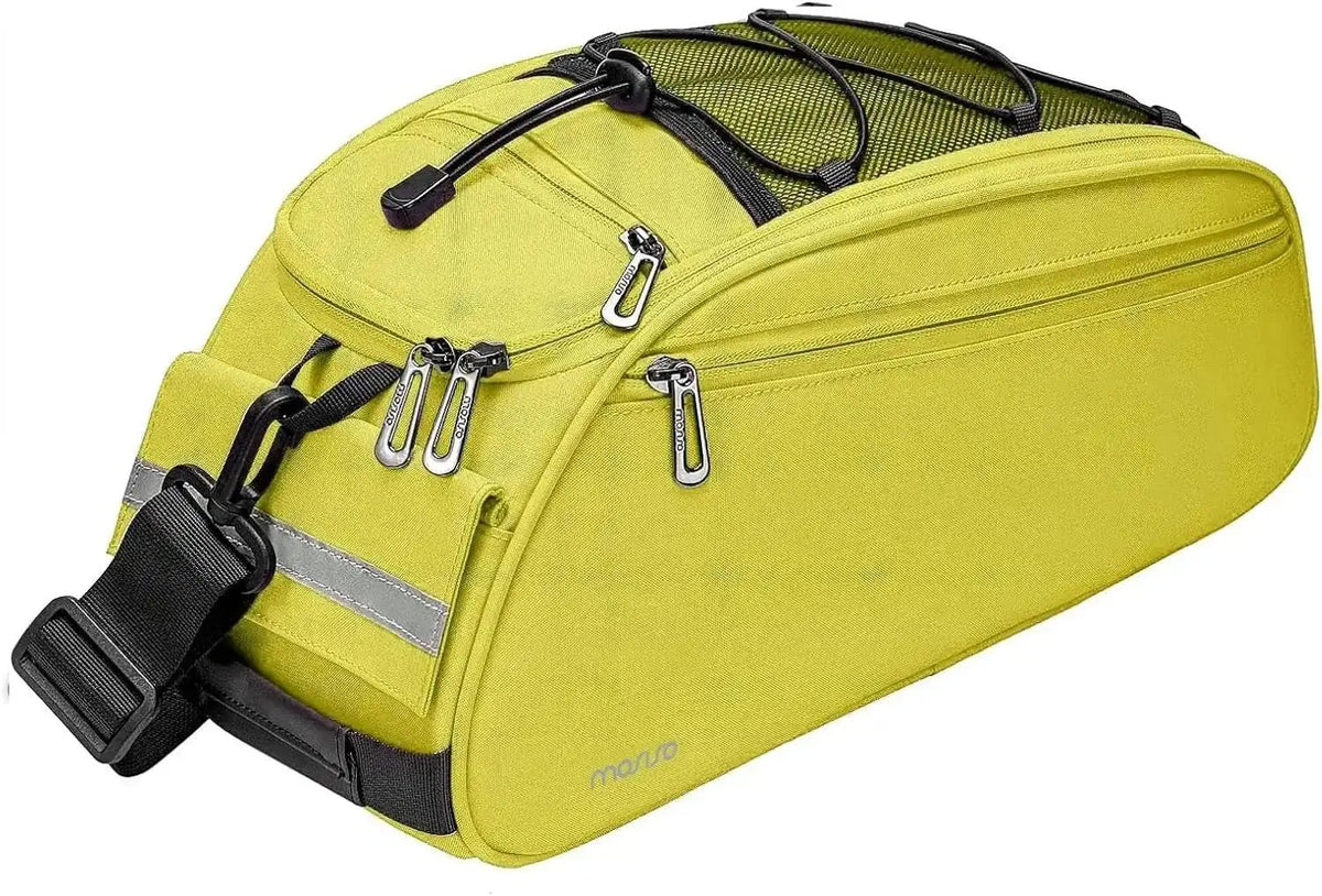 MOSISO Waterproof Bike Rack Bag – 12L Rear Seat Trunk Pannier with Shoulder StrapEvolveRide