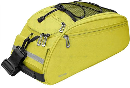 MOSISO Waterproof Bike Rack Bag – 12L Rear Seat Trunk Pannier with Shoulder StrapEvolveRide