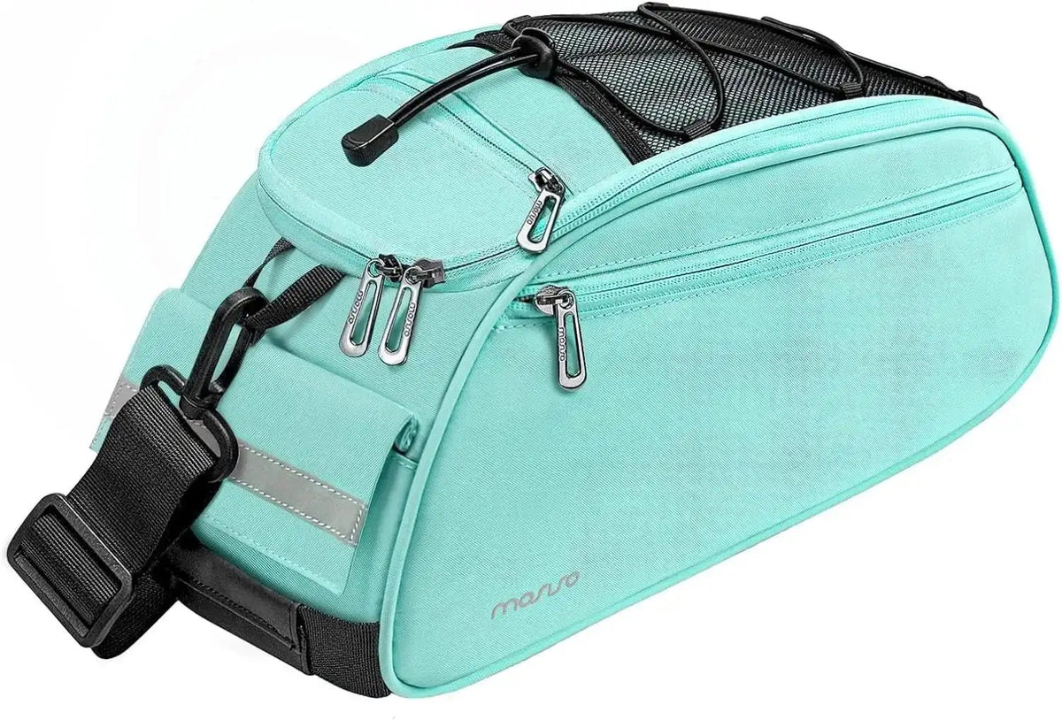 MOSISO Waterproof Bike Rack Bag – 12L Rear Seat Trunk Pannier with Shoulder StrapEvolveRide