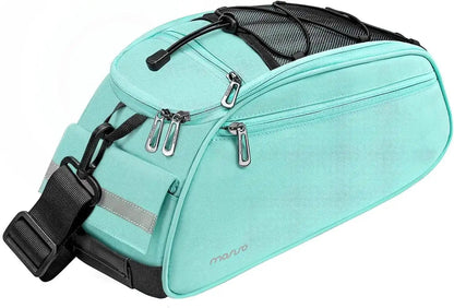 MOSISO Waterproof Bike Rack Bag – 12L Rear Seat Trunk Pannier with Shoulder StrapEvolveRide