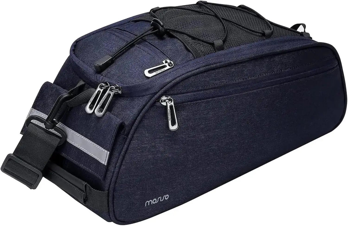 MOSISO Waterproof Bike Rack Bag – 12L Rear Seat Trunk Pannier with Shoulder StrapEvolveRide