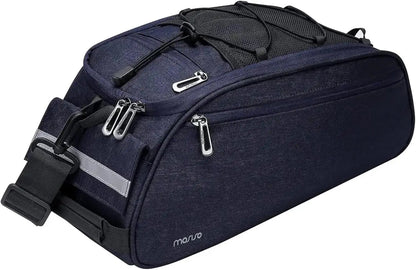 MOSISO Waterproof Bike Rack Bag – 12L Rear Seat Trunk Pannier with Shoulder StrapEvolveRide