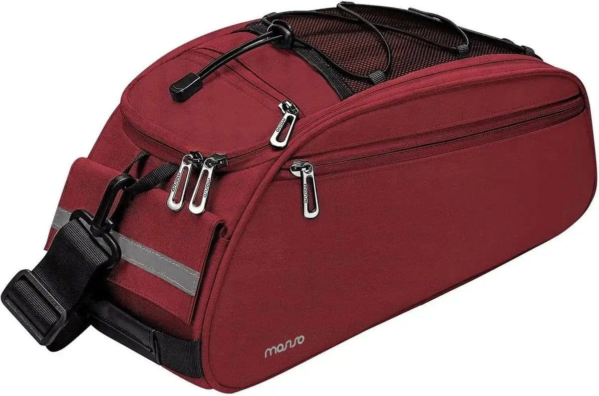 MOSISO Waterproof Bike Rack Bag – 12L Rear Seat Trunk Pannier with Shoulder StrapEvolveRide
