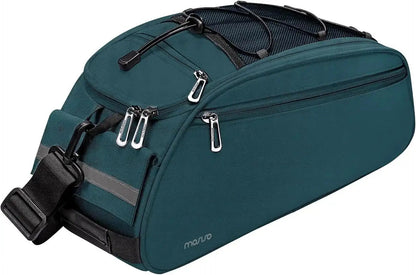 MOSISO Waterproof Bike Rack Bag – 12L Rear Seat Trunk Pannier with Shoulder StrapEvolveRide